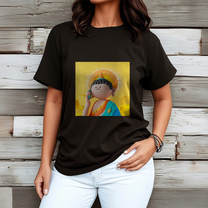 T-shirt Buddha Stones Bouddha décroche le téléphone - image 7