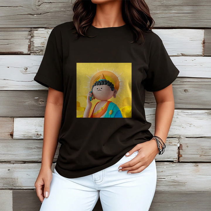 T-shirt Buddha Stones Bouddha décroche le téléphone - image 7