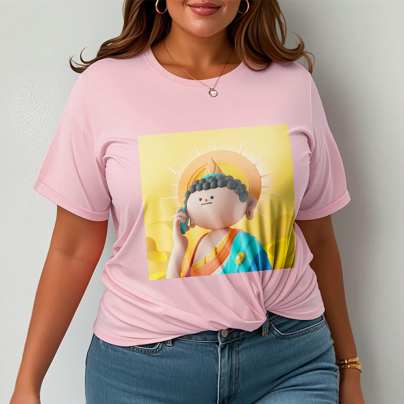T-shirt Buddha Stones Bouddha décroche le téléphone - image 13