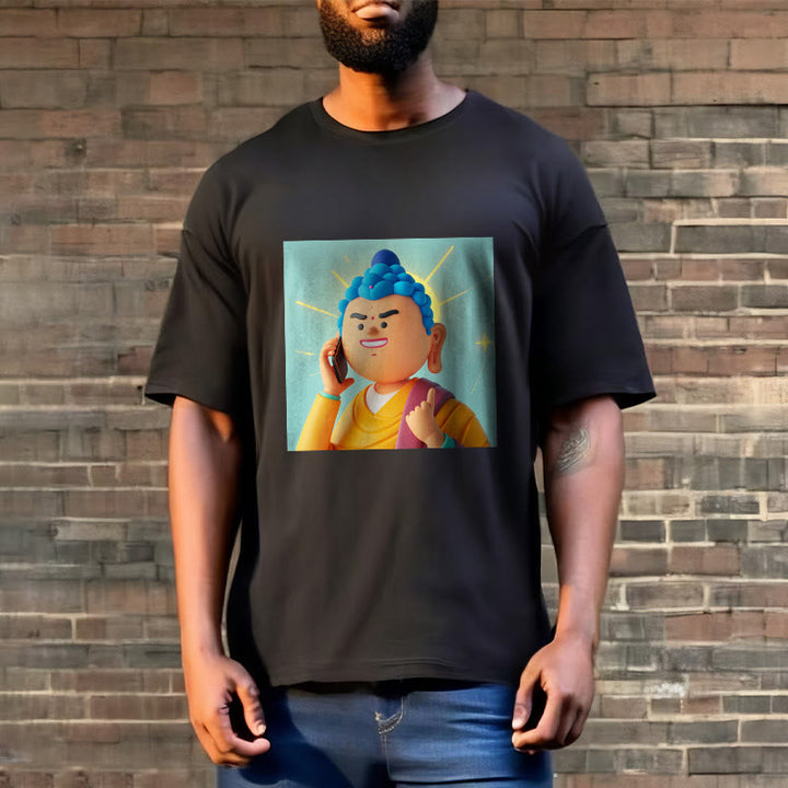 T-shirt drôle de dessin animé Buddha Stones - image 9