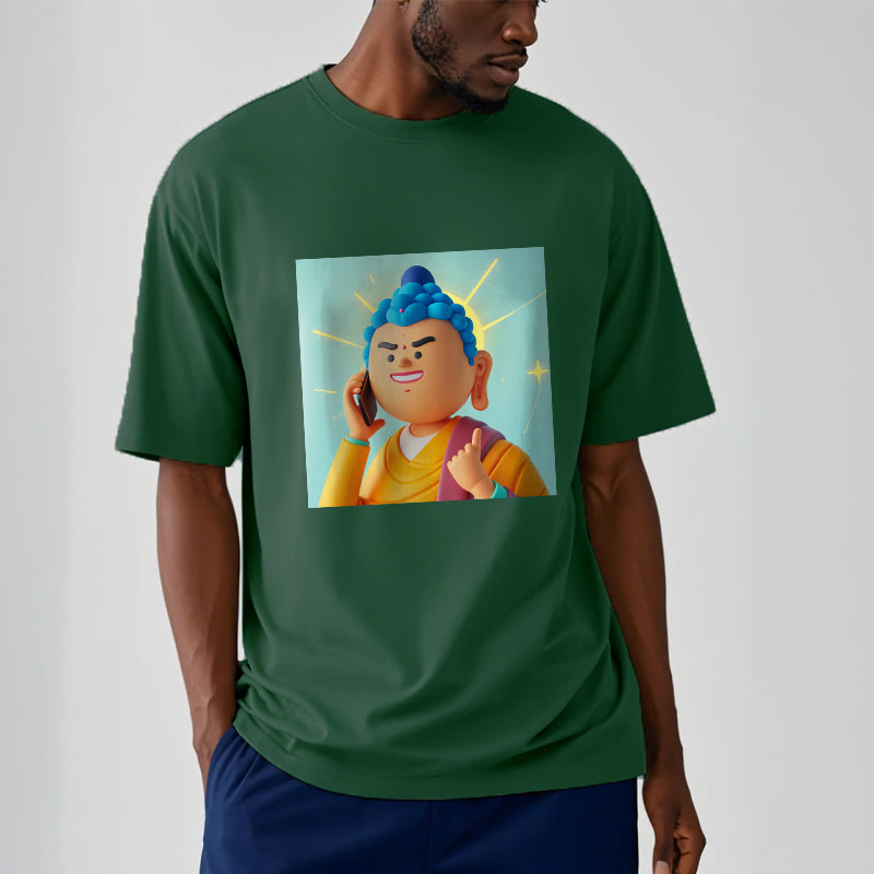 T-shirt drôle de dessin animé Buddha Stones - image 3