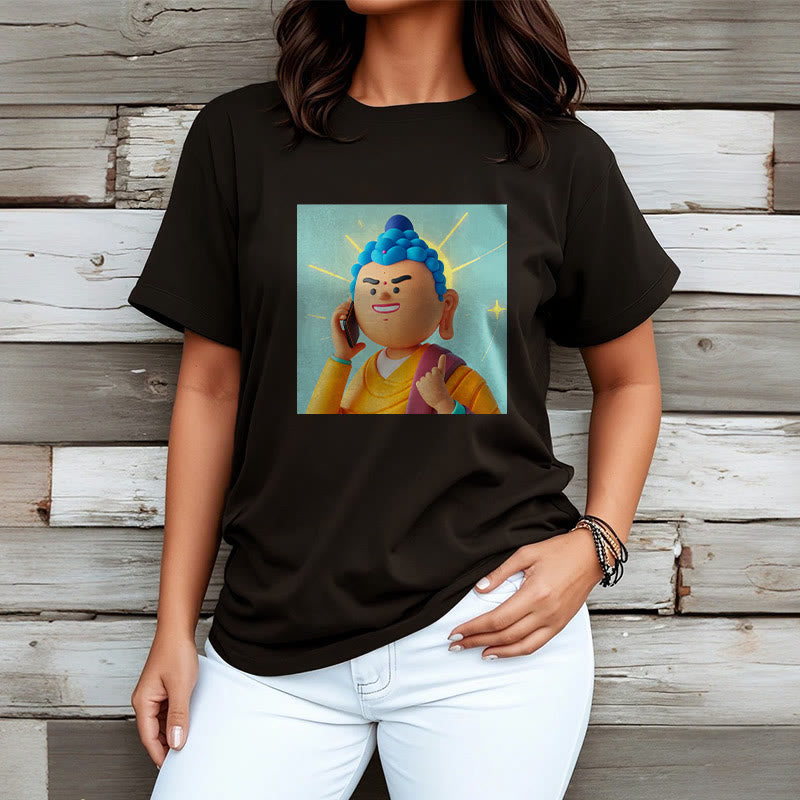 T-shirt drôle de dessin animé Buddha Stones - image 10