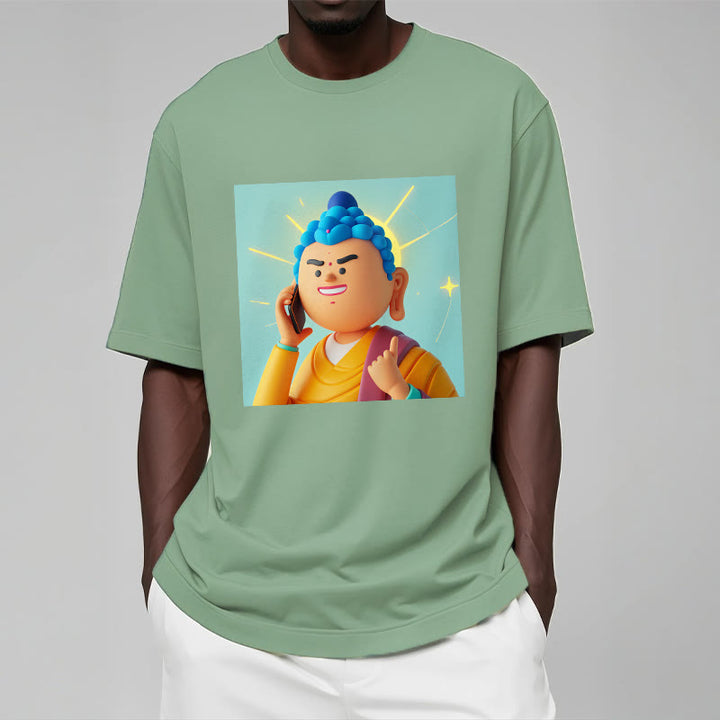 T-shirt drôle de dessin animé Buddha Stones - image 12