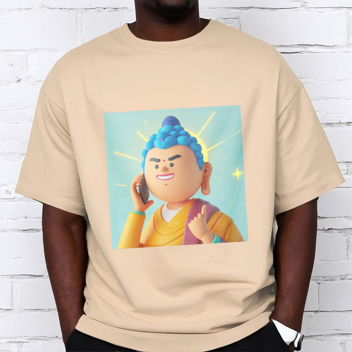 T-shirt drôle de dessin animé Buddha Stones - image 14