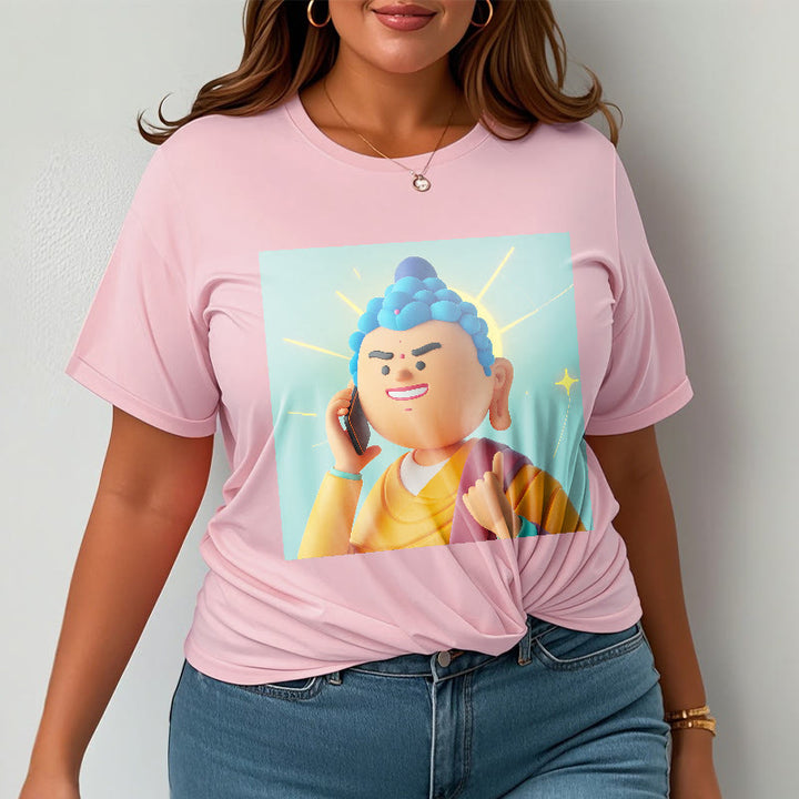 T-shirt drôle de dessin animé Buddha Stones - image 18