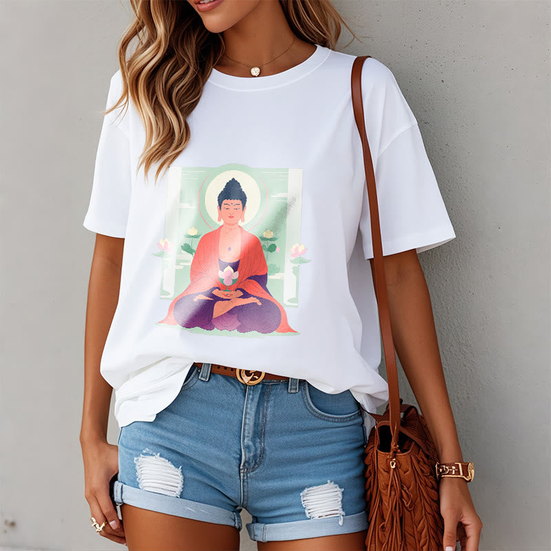 T-shirt Bouddha Buddha Stones Lotus Méditation Bouddha - image 2