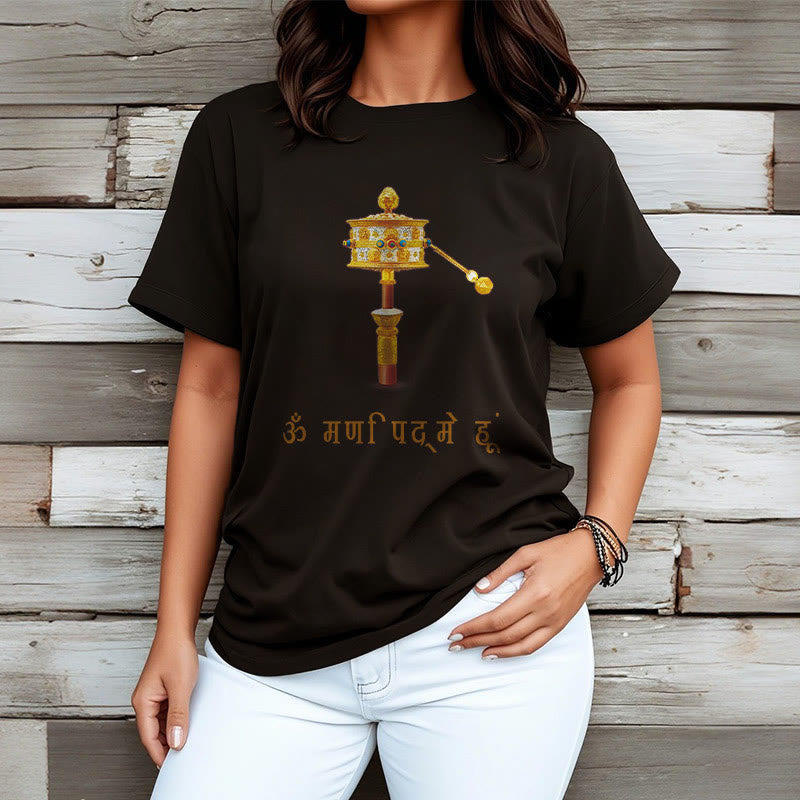 T-shirt avec roues de prière, Buddha Stones, sanskrit OM NAMAH SHIVAYA - image 8