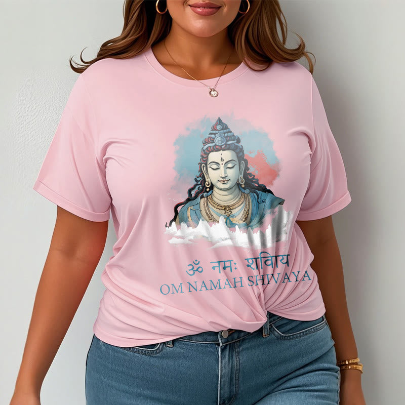 T-shirt Buddha Stones sanskrit OM NAMAH SHIVAYA, nuages ​​colorés - image 13