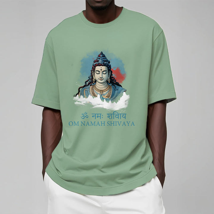 T-shirt Buddha Stones sanskrit OM NAMAH SHIVAYA, nuages ​​colorés - image 15