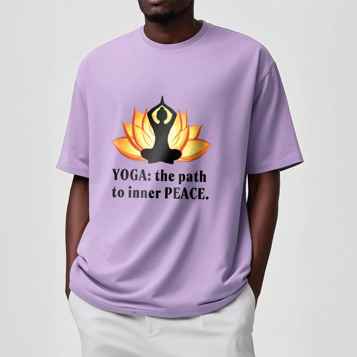 T-shirt Buddha Stones Yoga Le chemin vers la paix intérieure Lotus Tee - image 16