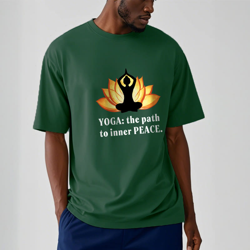 T-shirt Buddha Stones Yoga Le chemin vers la paix intérieure Lotus Tee - image 5