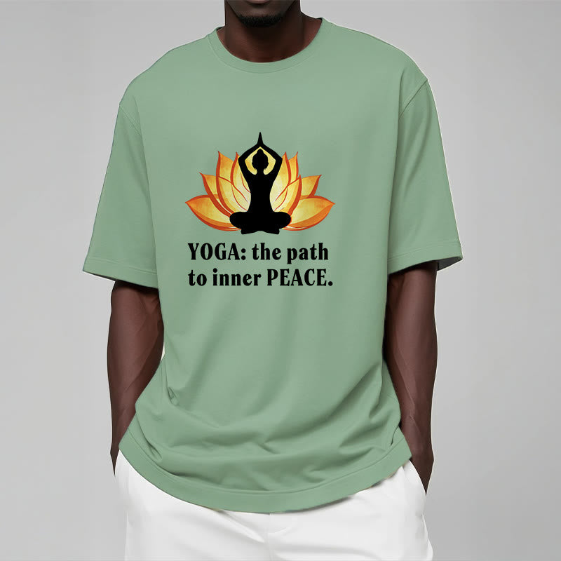 T-shirt Buddha Stones Yoga Le chemin vers la paix intérieure Lotus Tee - image 14