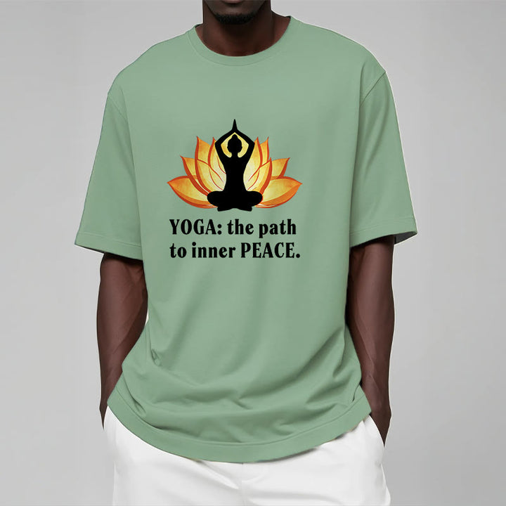 T-shirt Buddha Stones Yoga Le chemin vers la paix intérieure Lotus Tee - image 14