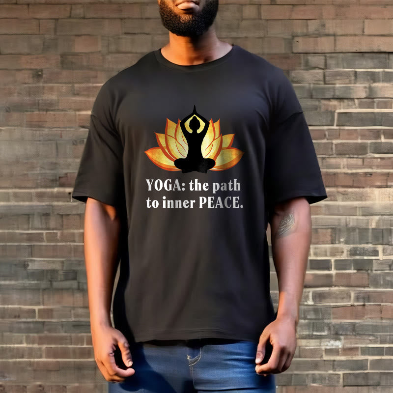 T-shirt Buddha Stones Yoga Le chemin vers la paix intérieure Lotus Tee - image 8