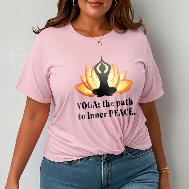 T-shirt Buddha Stones Yoga Le chemin vers la paix intérieure Lotus Tee - image 12