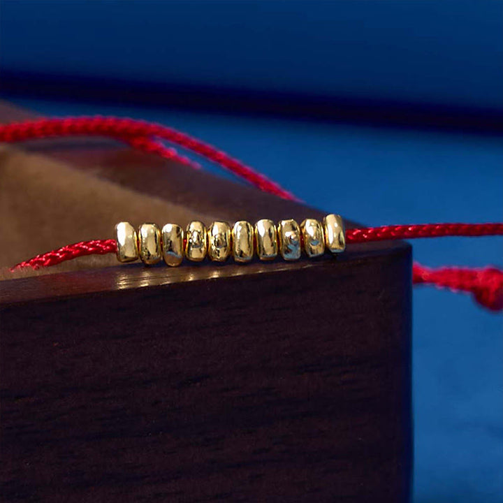 Bracelet en corde tressée ultra-mince fait main en argent sterling 925 avec petites pièces de Buddha Stones