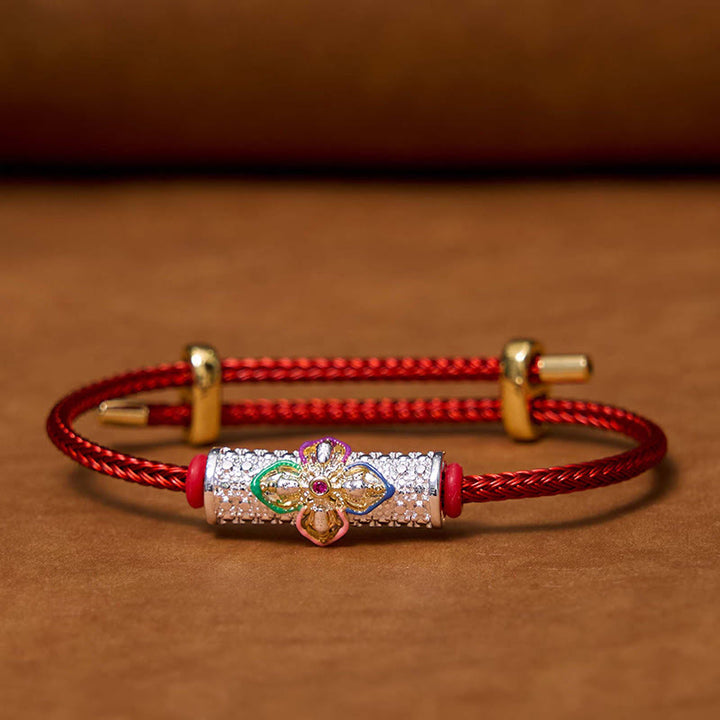 Bracelet porte-bonheur en cuivre et Buddha Stones