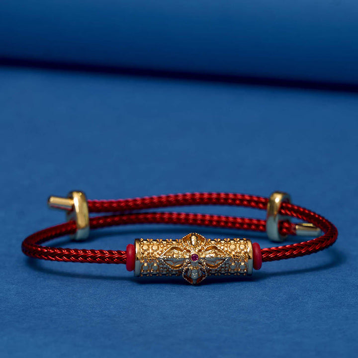 Bracelet porte-bonheur en cuivre et Buddha Stones