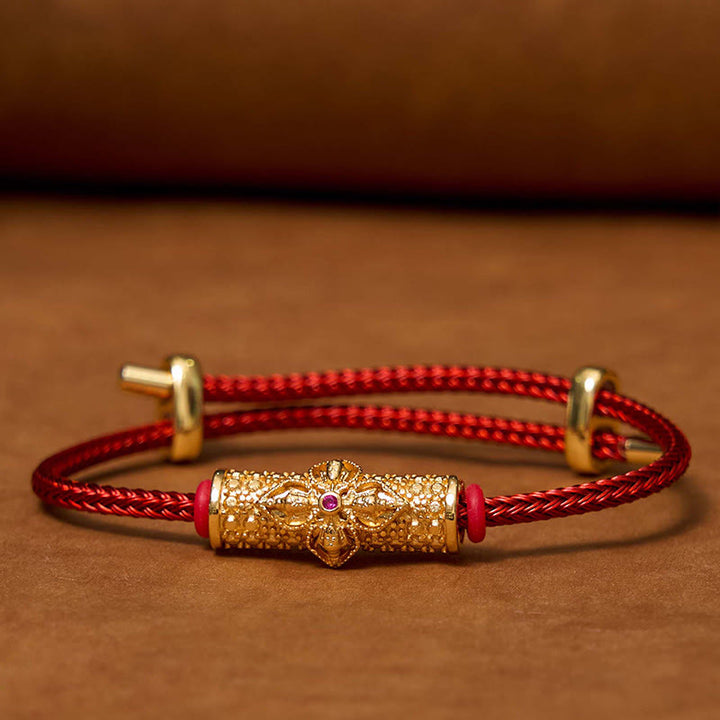 Bracelet porte-bonheur en cuivre et Buddha Stones