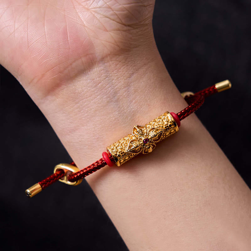 Bracelet porte-bonheur en cuivre et Buddha Stones