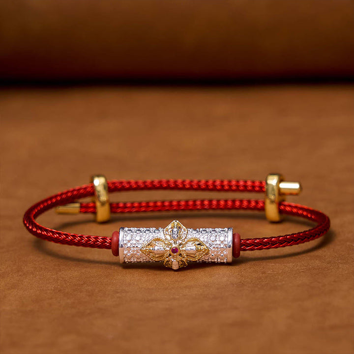 Bracelet porte-bonheur en cuivre et Buddha Stones