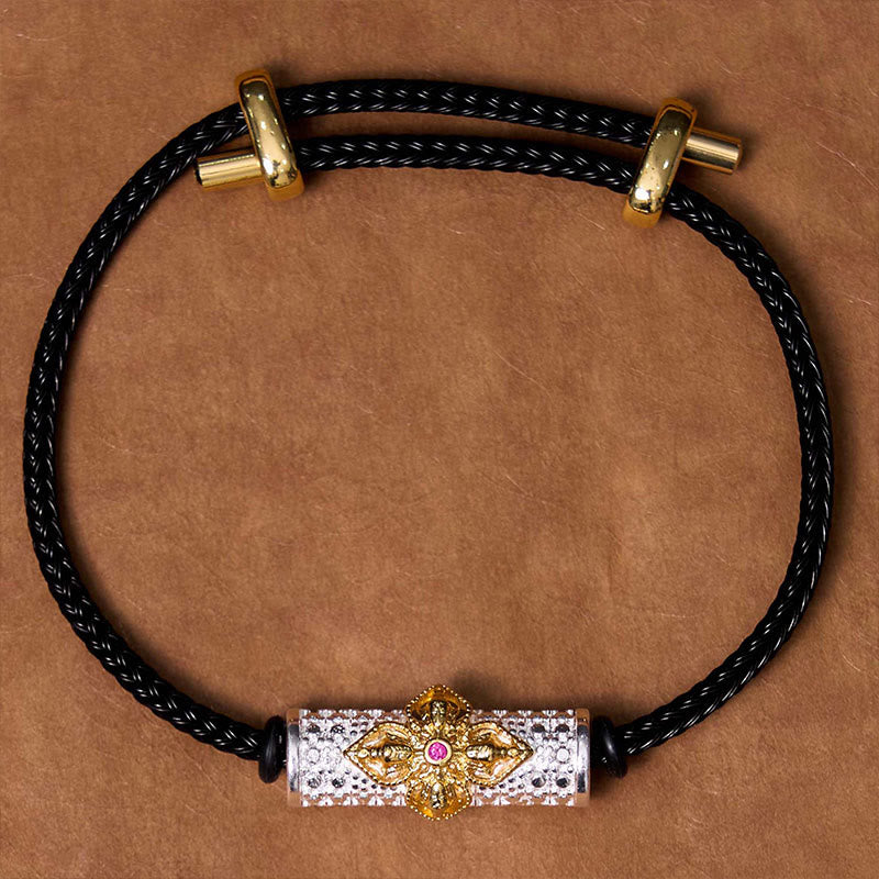 Bracelet porte-bonheur en cuivre et Buddha Stones