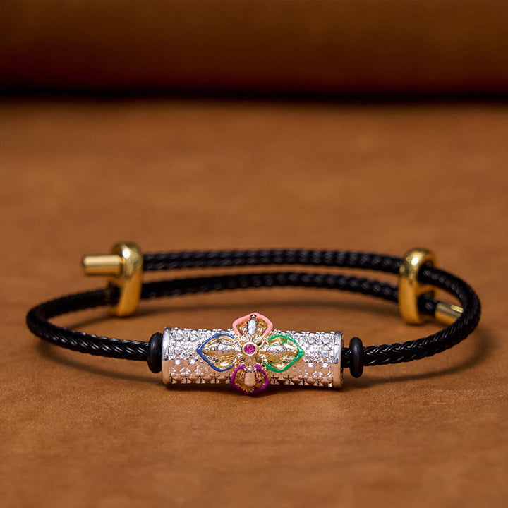 Bracelet porte-bonheur en cuivre et Buddha Stones