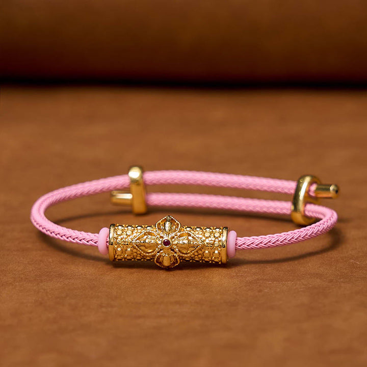Bracelet porte-bonheur en cuivre et Buddha Stones