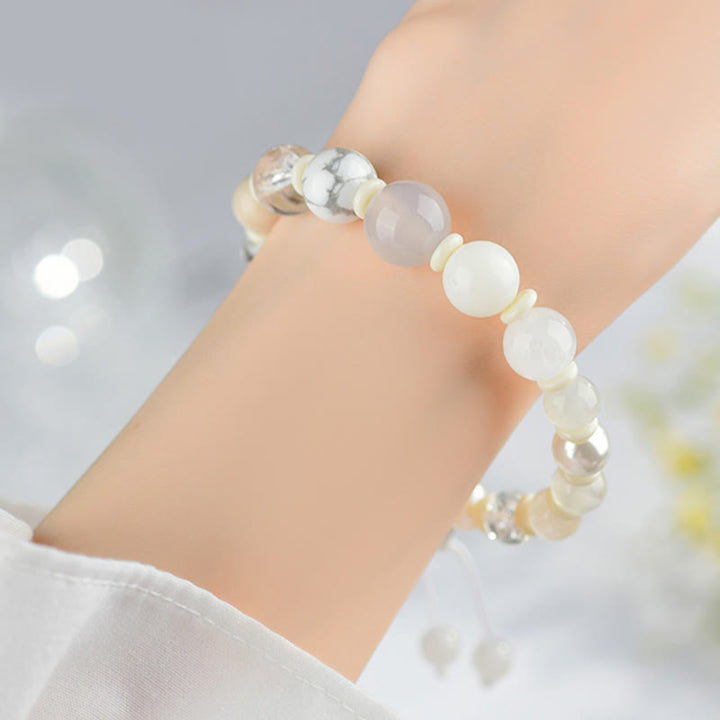 Bracelet porte-bonheur en Buddha Stones, 18 perles