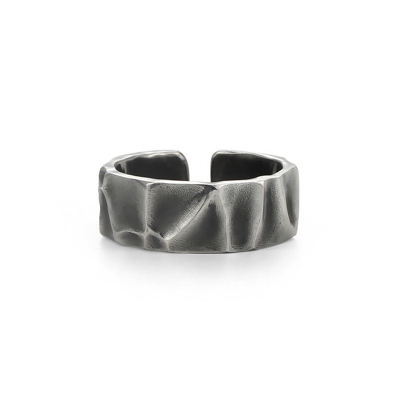 Bague de protection réglable en argent sterling 999 Buddha Stones