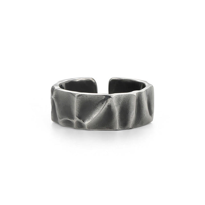 Bague de protection réglable en argent sterling 999 Buddha Stones