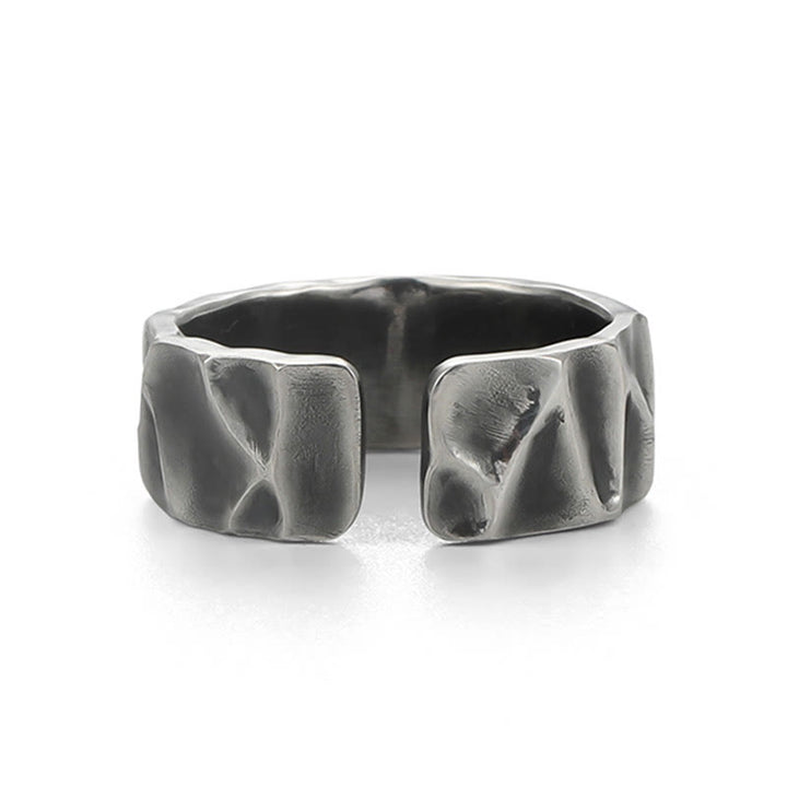 Bague de protection réglable en argent sterling 999 Buddha Stones