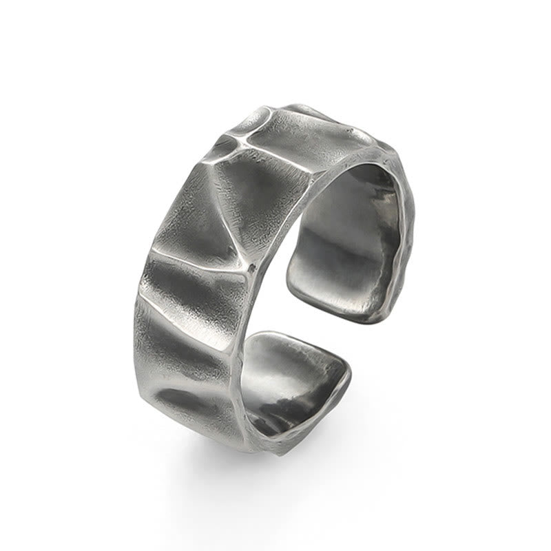 Bague de protection réglable en argent sterling 999 Buddha Stones