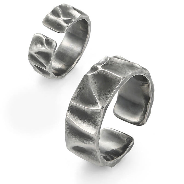 Bague de protection réglable en argent sterling 999 Buddha Stones