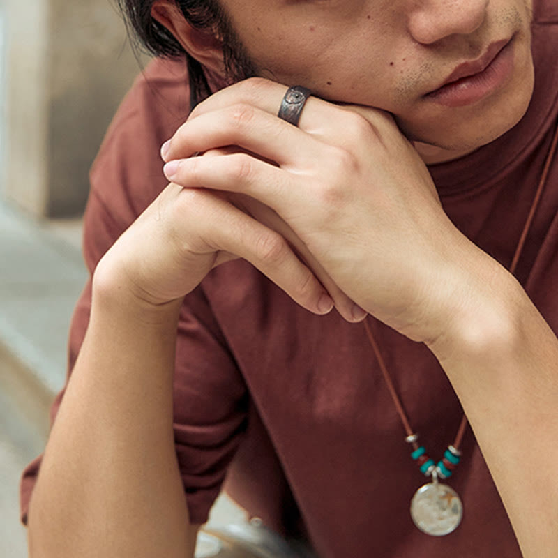 Bague de protection réglable en argent sterling 999 et cuivre avec Buddha Stones - image 10