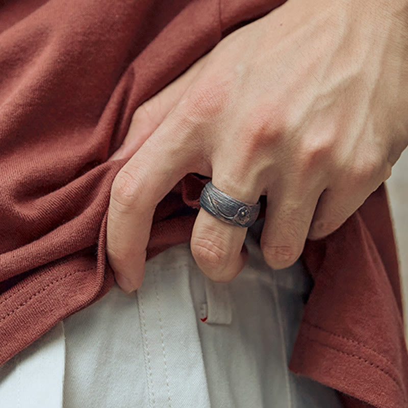 Bague de protection réglable en argent sterling 999 et cuivre avec Buddha Stones - image 11