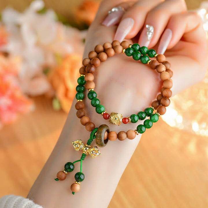 Bracelet de protection et de guérison à double torsion Buddha Stones Dorje Vajra du Tibet