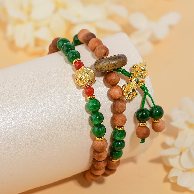 Bracelet de protection et de guérison à double torsion Buddha Stones Dorje Vajra du Tibet