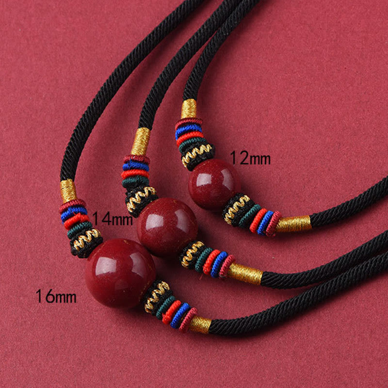 Collier pendentif porte-bonheur en Buddha Stones pour éloigner les mauvais esprits