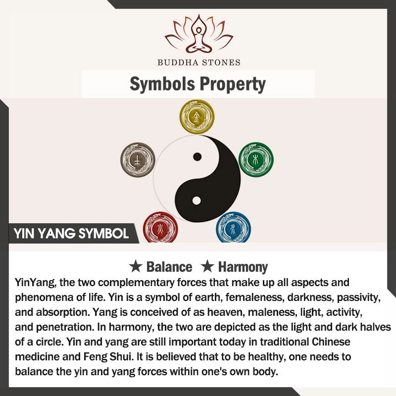 Collier pendentif Tai Chi Yin Yang en argent sterling 999 et or 999 Buddha Stones