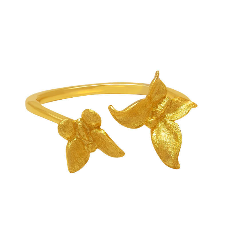 Bague d'amour papillon en argent sterling 925 avec Buddha Stones - image 10