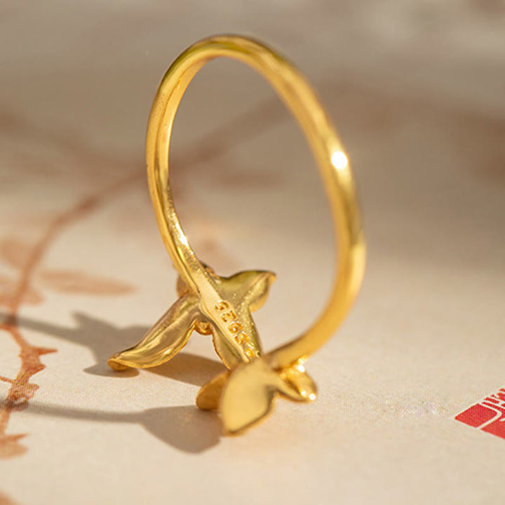 Bague d'amour papillon en argent sterling 925 avec Buddha Stones - image 7