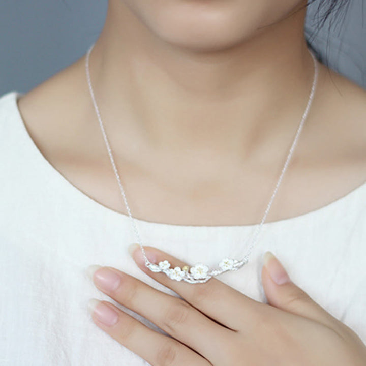 Collier avec pendentif de protection en argent sterling 925 et Buddha Stones