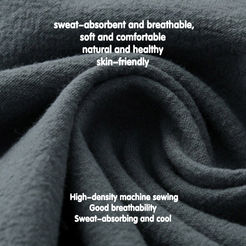 Chemise à manches longues et pantalon à boutons de grenouille Buddha Stones Tang pour homme - image 8