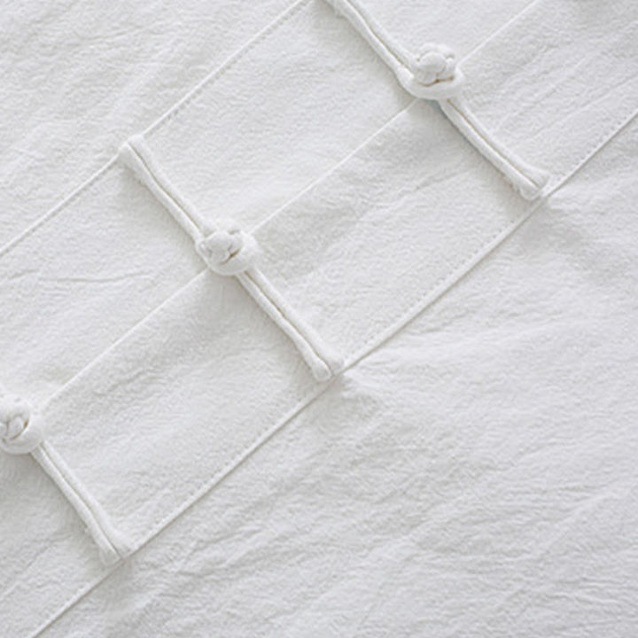 Chemise à manches longues et pantalon pour homme avec boutons de grenouille et Buddha Stones - image 6