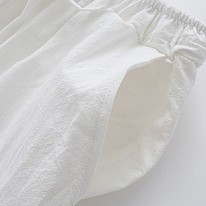 Chemise à manches longues et pantalon pour homme avec boutons de grenouille et Buddha Stones