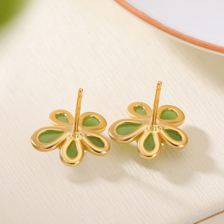 Buddha Stones et jade Hetian en forme de fleur  - image 3