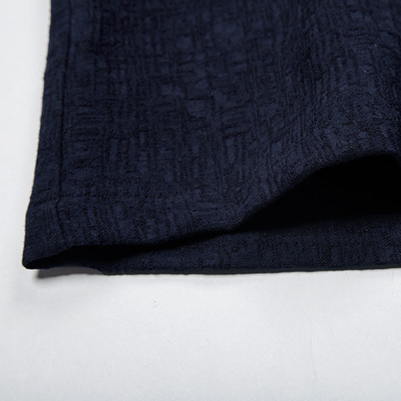 Veste en coton et lin pour homme, couleur unie, style chinois, Buddha Stones - image 18