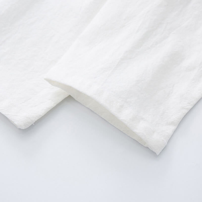 Chemise à manches longues à boutons de grenouille Buddha Stones Tang en coton pour hommes - image 9