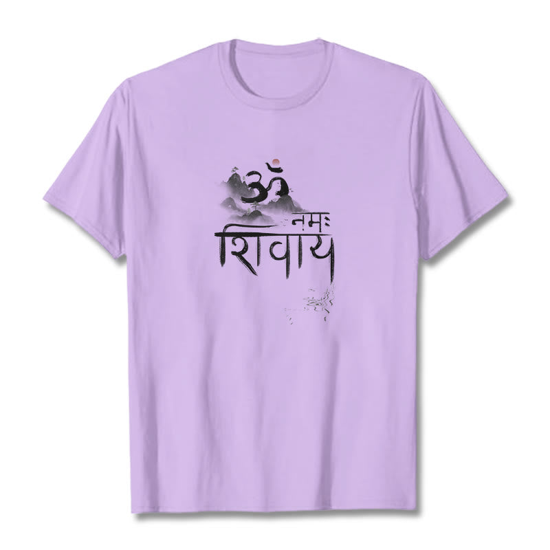 T-shirt en coton Buddha Stones OM NAMAH SHIVAYA Mountain - Prune - 2XL - image 19